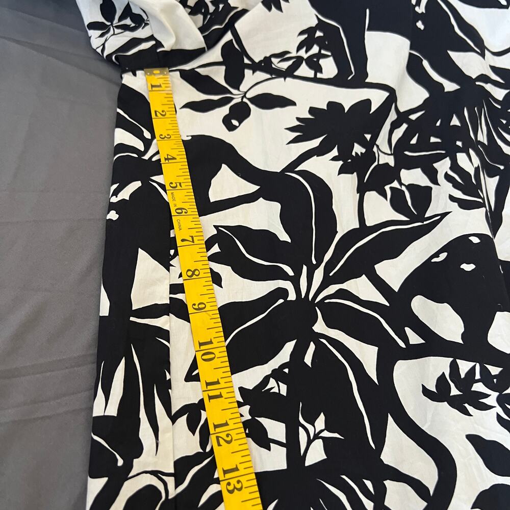 Maeve Chrysanthemum Floral Animal Print Wide Leg Jumpsuit Size L - Picture 13 of 16
